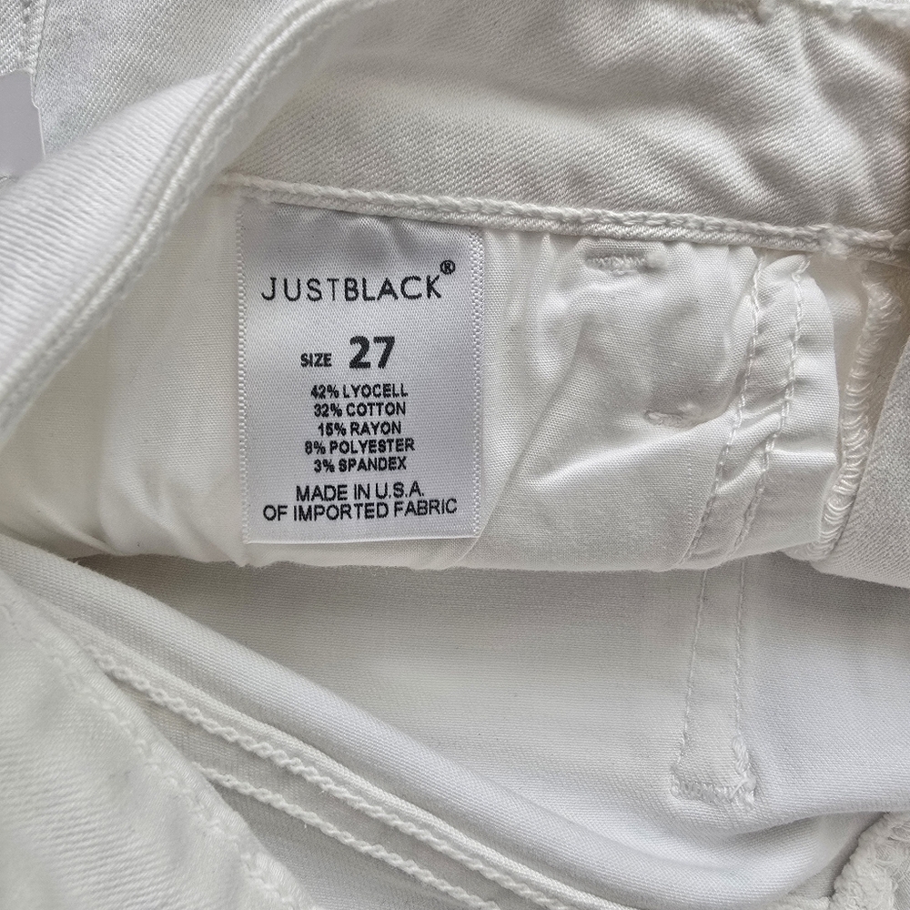 Just Black Optical White Skinny Crop 27 - Picture 6 of 8
